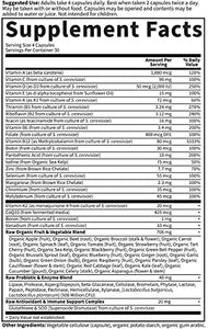 Garden of Life Multivitamin for Women - Vitamin Code 50 & Wiser Women's Raw Whole Food Vitamin Supplement with Probiotics, Vegetarian, 120 Count
