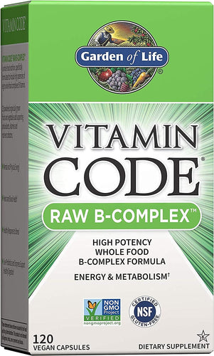 Garden of Life, Raw Vitamin Code B Complex, 120 Veggie Capsules