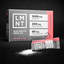 Load image into Gallery viewer, LMNT Zero Sugar Electrolytes - Raspberry Salt | Drink Mix | 30-Count
