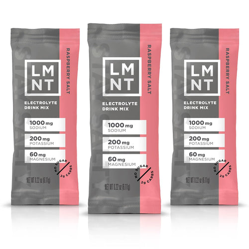 LMNT Zero Sugar Electrolytes - Raspberry Salt | Drink Mix | 30-Count