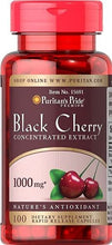 Load image into Gallery viewer, Black Cherry Extract 1000mg, 100 Count by Puritan&#39;s Pride