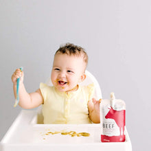 Load image into Gallery viewer, Serenity Kids Baby Food Pouches, Grass Fed Beef with Organic Kale and Sweet Potatoes, For 6+ Months, 3.5 Ounce Pouch (6 Pack)