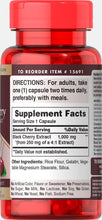 Load image into Gallery viewer, Black Cherry Extract 1000mg, 100 Count by Puritan&#39;s Pride
