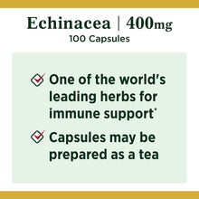 Load image into Gallery viewer, Echinacea by Nature&#39;s Bounty, Herbal Supplement, Supports Immune Health, 400mg, 100 Capsules