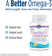 Load image into Gallery viewer, Nordic Naturals Complete Omega Xtra, Lemon - 60 Soft Gels - 1360 mg Omega-3 + 76 mg GLA - Healthy Skin, Joints &amp; Cognition - Non-GMO - 30 Servings
