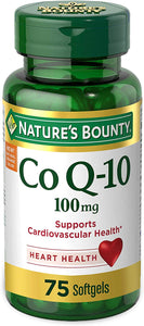CoQ10 by Nature's Bounty, Dietary Supplement, Supports Heart Health, 100mg, 75 Softgels