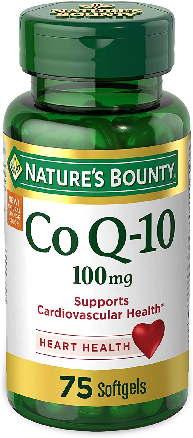 CoQ10 by Nature's Bounty, Dietary Supplement, Supports Heart Health, 100mg, 75 Softgels