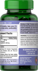 Bilberry Extract by Puritan's Pride®, Contains Antioxidant Properties*, 1000mg Equivalent, 180 Rapid Release Softgels