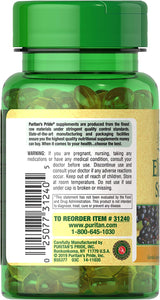 Elderberry Sambucus 1250mg, Supports antioxidant Health, 60ct by Puritan's Pride
