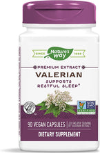Load image into Gallery viewer, Nature&#39;s Way Valerian, Non-GMO, Gluten Free, 220 mg per serving, 90 Capsules