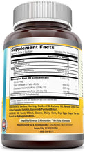 Load image into Gallery viewer, Amazing Omega Norwegian Fish Oil 1250mg 120 Softgels - Supports Anti-inflammatory, Heart, Joint &amp; Brain Health (Lemon Flavor)