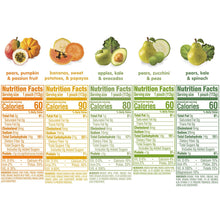 Load image into Gallery viewer, Happy Baby Organics Clearly Crafted Baby Food Pouches Variety Pack, 4 Ounces, 10 Count
