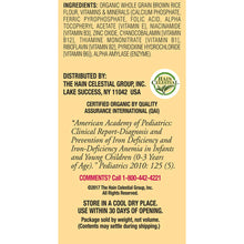 Load image into Gallery viewer, Earth&#39;s Best Organic Whole Grain Rice Cereal, 8 Ounce